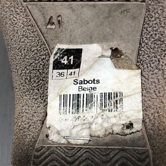 5 Zones Women's Size 41 Sabots Iridescent Pink Leather Closed Toe Slip On Mules - Picture 13 of 16